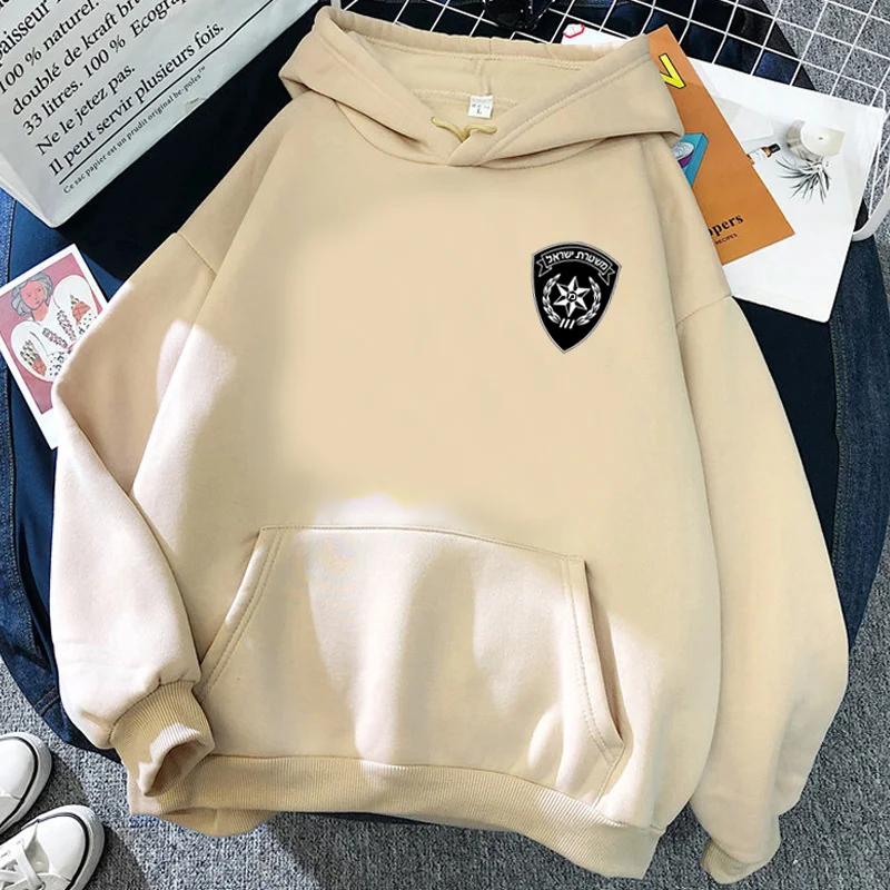 

israel police hoodies women grunge streetwear women pullover graphic 2022