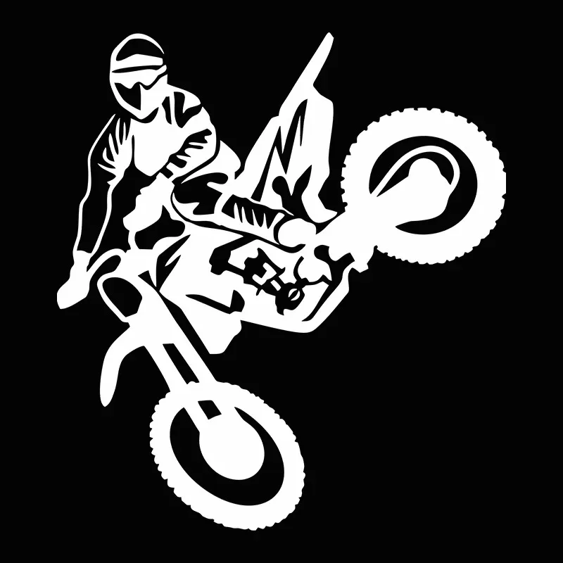 

15,6x14,1 см наклейки для мотокросса, виниловые светоотражающие наклейки для стайлинга автомобилей, черные