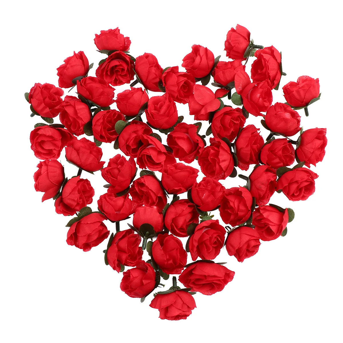 

50PCS Artificial Roses Bulk Wedding Flowers Red Rose Buds Roses for Wedding Rose Flower Flowers for Crafts
