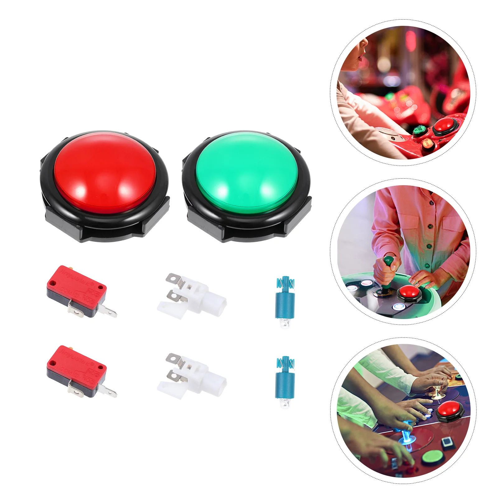 

Colored Button Glowing Button Response Button Convex Button for Game Party School
