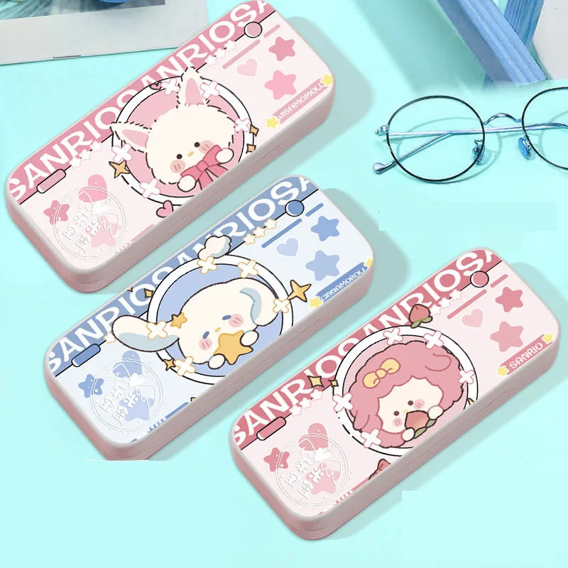 Sanrio Hellokitty мимелоди Коричный милый Футляр для очков мультяшный антиосенний