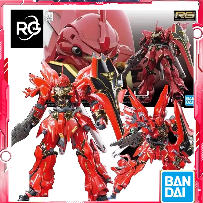 Bandai оригинальные SINANJU MSN-06S RG 1/144 экшн-фигурки игрушки для мальчиков и девочек