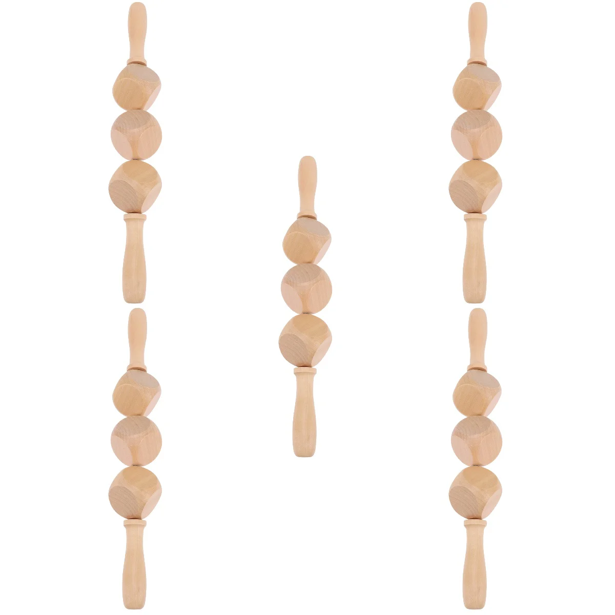 

5pcs Roller Cellulite Massager Wood Tool Fascia Tool