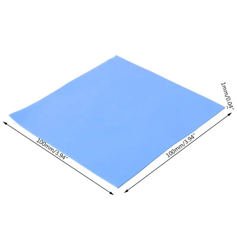 

Thermal Pad 100x100mm Thermal Silicone Pad with Thickness of 1mm Non Conductive Drop Shipping