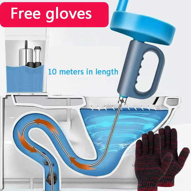 Сливная труба для раковины 35 футов с пружинным шнеком стальная сливная очистка