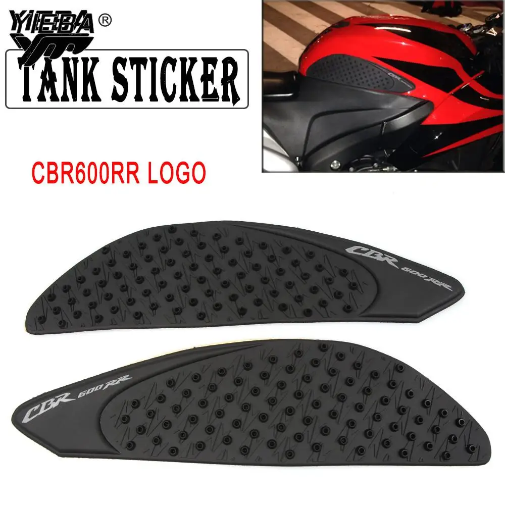 For Honda CBR600RR CBR 600 RR 2007 2008 2009 2010 2011 2012 Tank Pad Protector Sticker Decal Gas Knee Grip Traction Pad Side