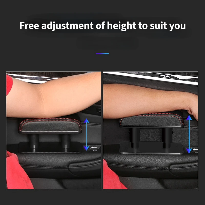 

Universal Car Armrest Elbow Support Adjustable Universal Door Hand Arm Rest Anti-fatigue Hand Rest Cushion Mini Leather Box Pad