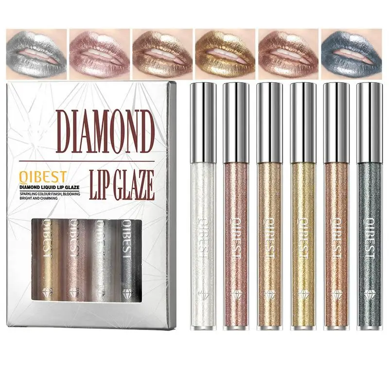 

Водостойкая блестящая жидкая помада, блеск для губ с высокой цветопередачей, блестящий пигмент, блеск для губ и тени для век, Косметика для м...