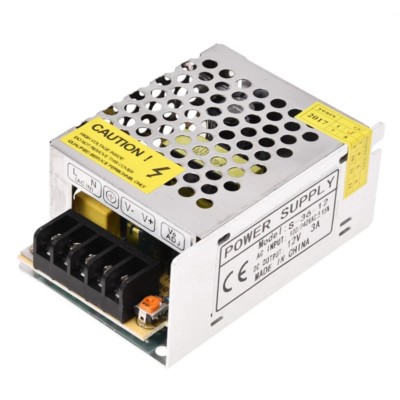 

LJL-5X 36W драйвер, источник питания, трансформатор постоянного тока 12V 3A в соответствии с полосой Светодиодный лампа