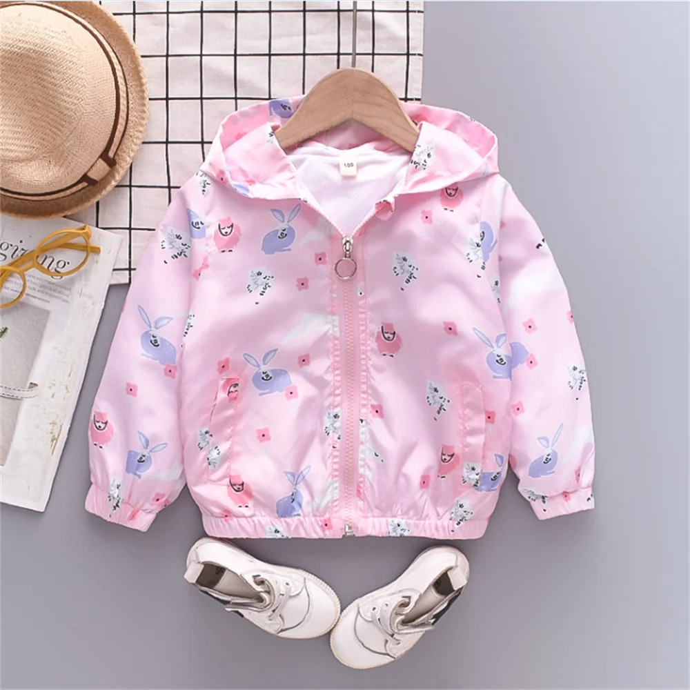 

Куртка с длинным рукавом для мальчиков и девочек, модное пальто с мультяшным рисунком, детская одежда, весна-осень