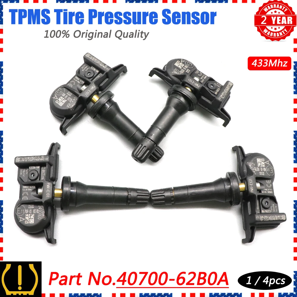 Система мониторинга давления в шинах XUAN TPMS 40700-62B0A PMV-E101 для Nissan Titan XD Infiniti QX50 2016-2024 433 МГц