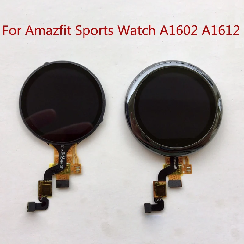 

For Huami Amazfit Sports Watch A1602 A1612 Display LCD Touch Screen Digitizer Assembly Replacement Repair Parts With Frame