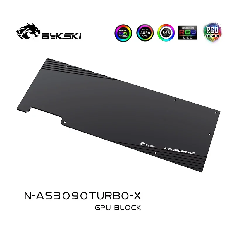 Водяной блок Bykski GPU для ASUS GeForce RTX3090 TURBO видеокарта с обратной планой медный