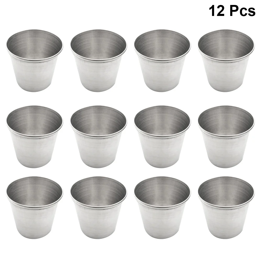 

Cups Shot Steel Cup Metal Stainless Glasses Sauce Drinkingglass Mini Tumblervessel Dipping Mug Coffee Whiskey Container