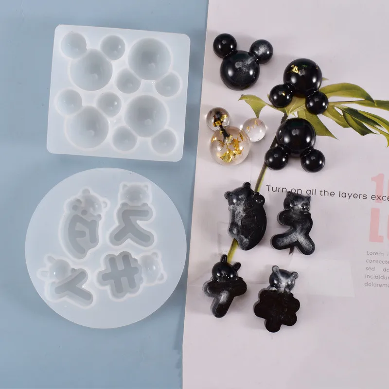 

DIY Crystal Epoxy Resin Mold Pendant Mirror Silicone Mold