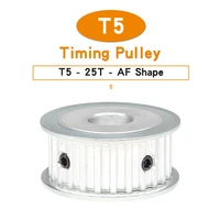 pulley wheel t5 25t bore 566 35781012141516171920 mm alloy pulley teeth pitch 5mm for t5 width 1015 mm rubber belt