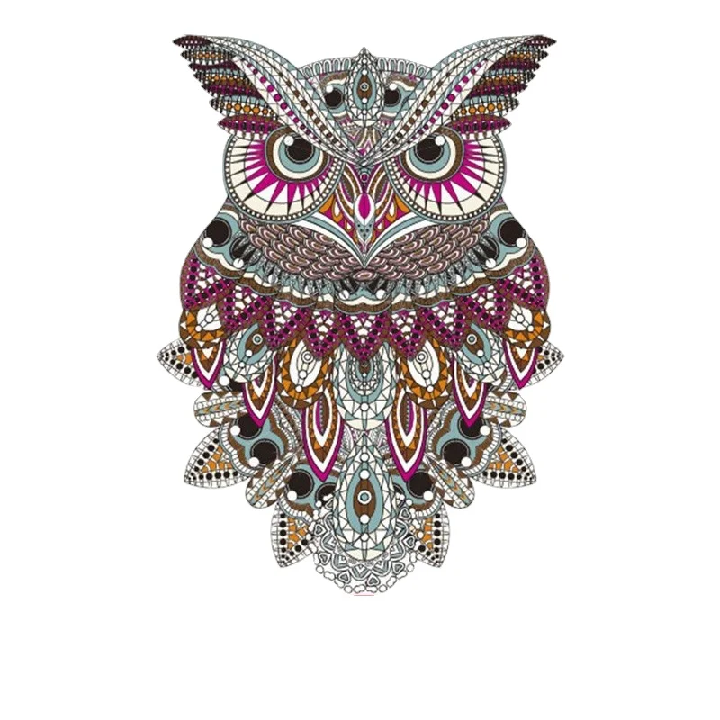 

Wooden Animal Puzzles Jigsaw for Adults Unique Colorful Owl Puzzle DIY Holiday Gift Interactive Games Educational Toys for Kids