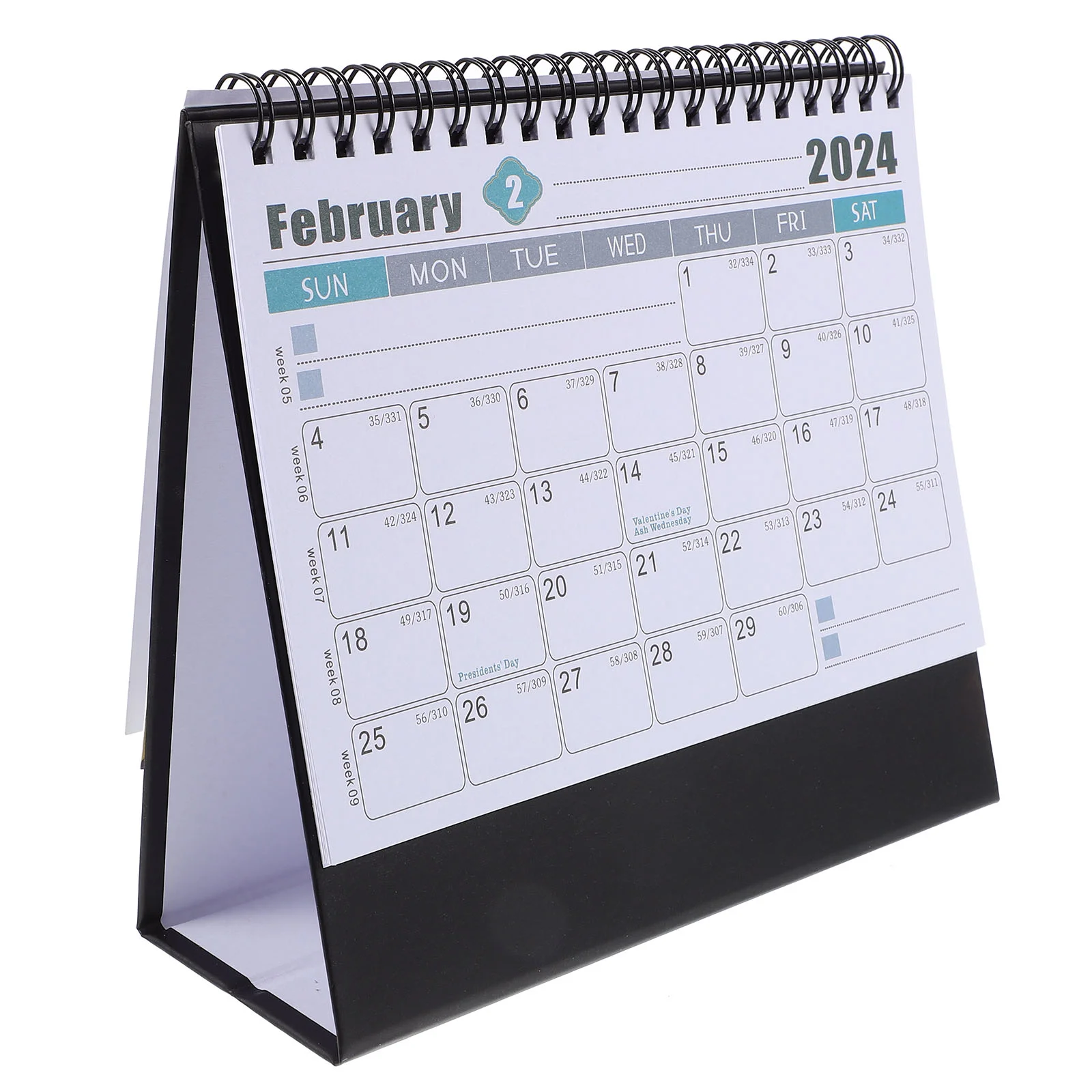 

Desk Calendar Standing Calendar Decorative Monthly Calendar Home Supply (American Version) 2024 Spanish