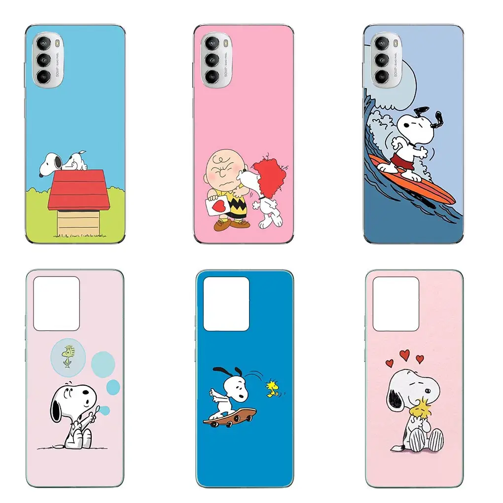 S-Snoopys собака мультфильм Funda мягкий корпус для Motorola Moto Edge 40 50 Pro 30 neo 20 Fusion Ultra Lite G85