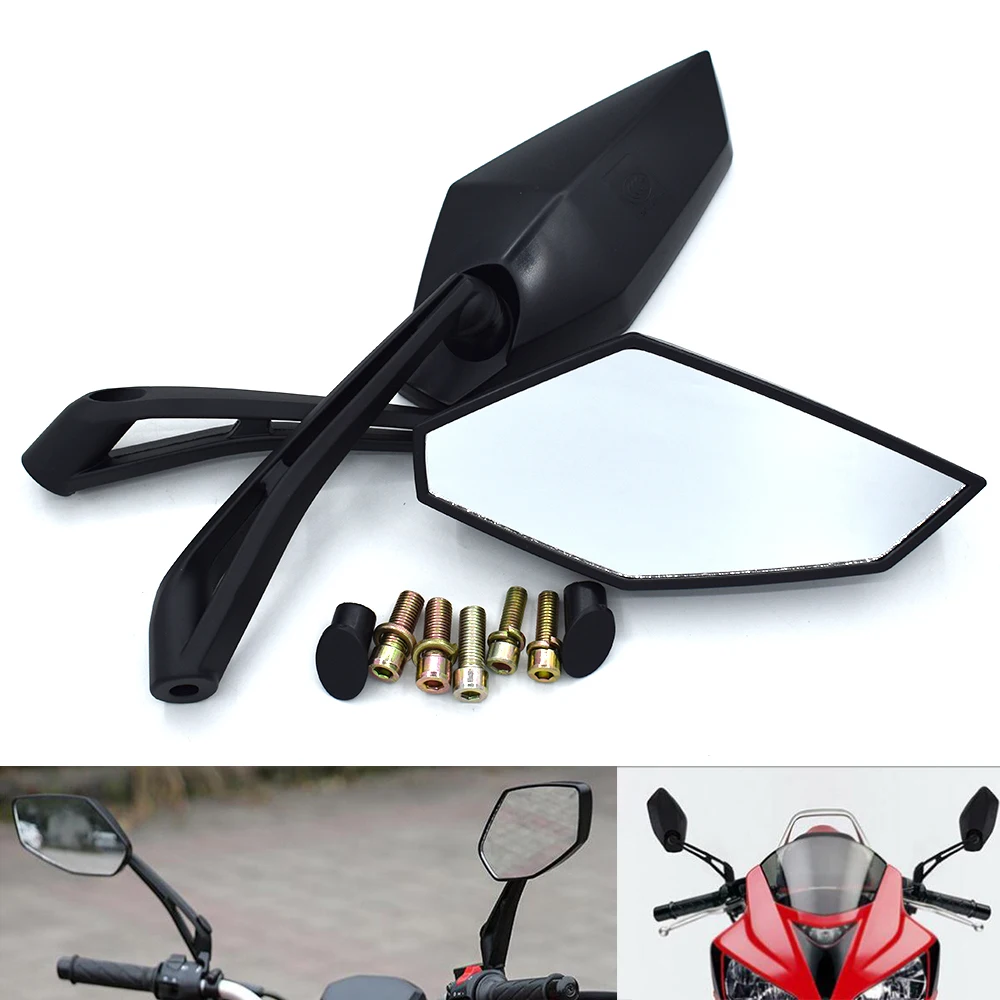 

Universal 8mm 10mm Motorcycle Rear View Mirrors Side Rearview Mirror For DUCATI Monster 696 796 695 659 796 400 695 620 1100/S