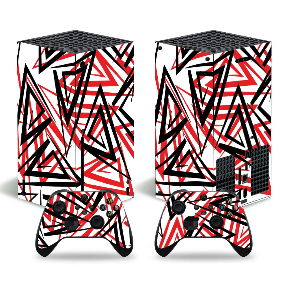 

Geometry Style Skin Sticker Decal Cover for Xbox Series X Console and 2 Controllers Xbox Series X Skin Sticker Viny