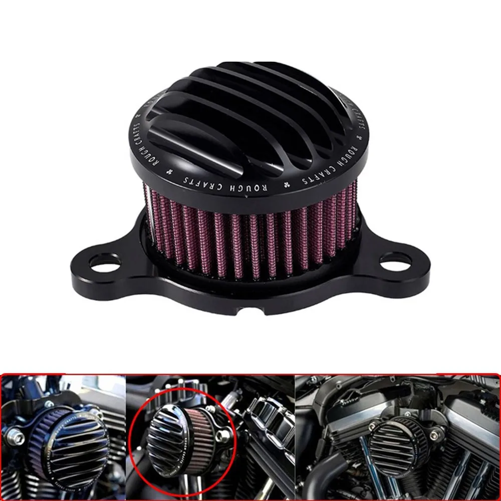 

Motorcycle Air Filter Intake Filtration System Aluminum For Harley XL883/1200 X48