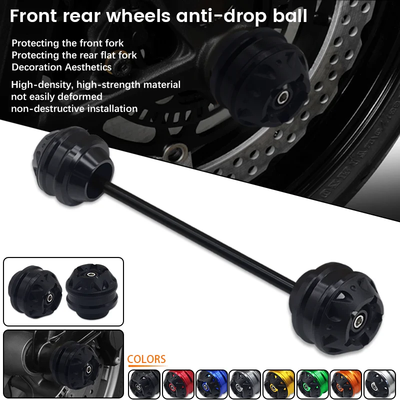 

NEW For BMW F800R F800S F800GT F800ST F800 R/S F 800 GT F 800ST Motorcycle Front Axle Fork Crash Sliders Wheel Protector Pad Kit