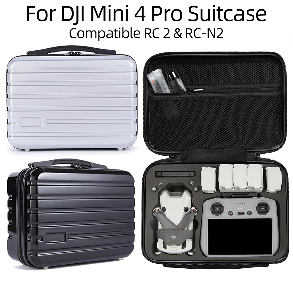 

Portable Suitcase for DJI Mini 4 PRO HardShell Waterproof Storage Case Carrying Box for DJI Mini 4 RC Controller Accessories