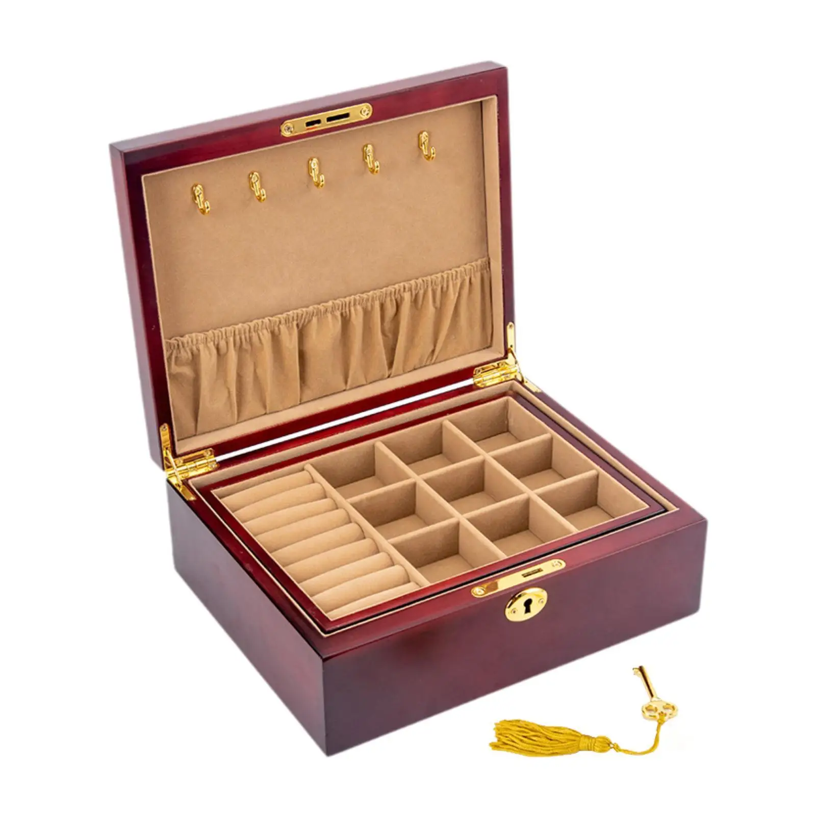 

Деревянная шкатулка для украшений Phenovo