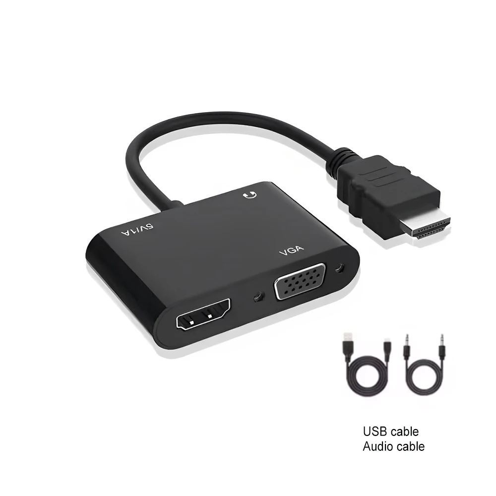 4K HDMI-совместимый кабель-адаптер VGA цифровое видео преобразователь 1080p для PS4 ПК