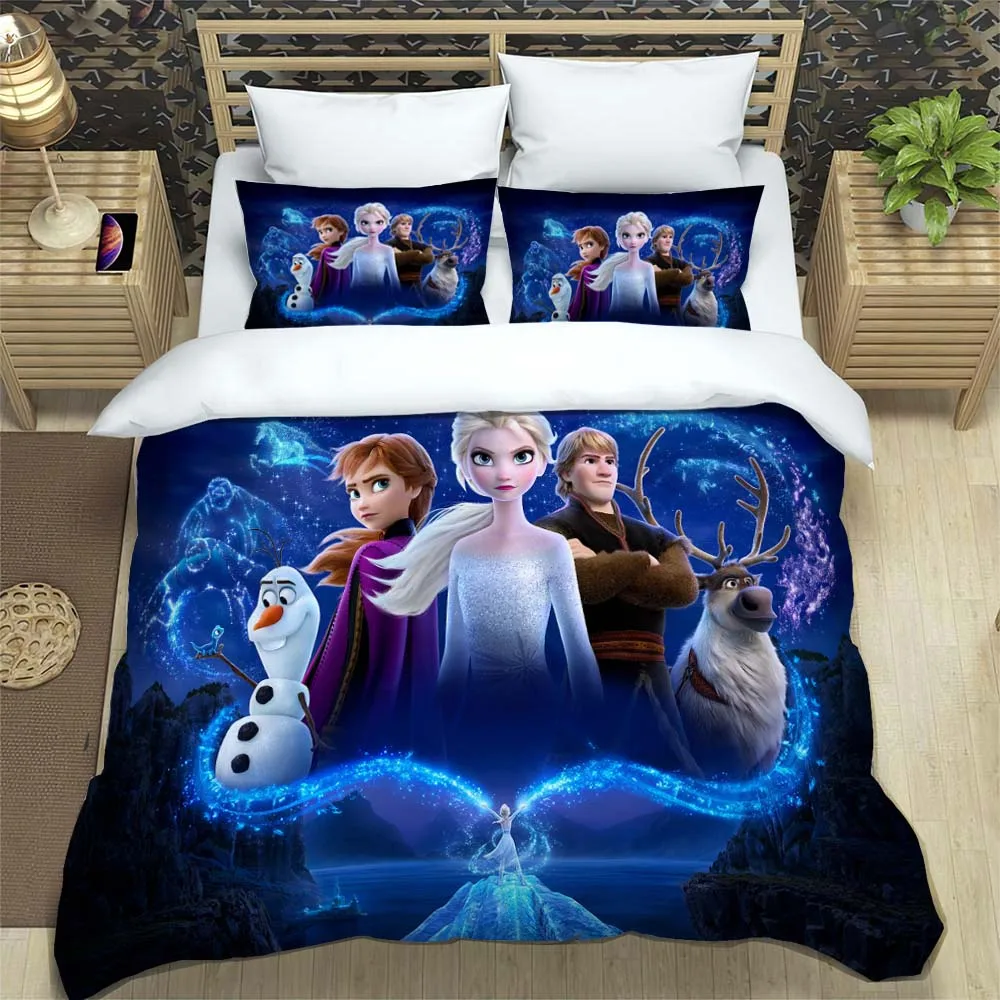 

Disney Frozen Bedding Sets Kids Duvet Cover Set With Pillowcase Twin Full Queen King Bedclothes Bed Linen For Boys Girls