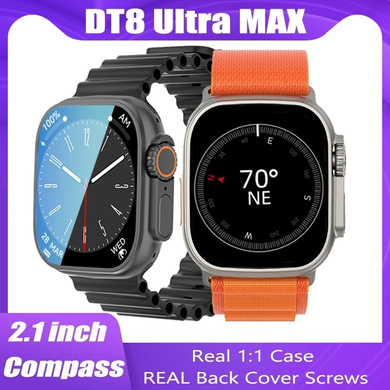 

Мужские Смарт-часы DT8 Ultra Max 2023, 49 мм, с компасом, GPS