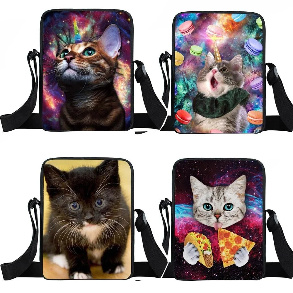 

Милые маленькие сумки с единорогом, кошкой, Женская сумочка, женская сумка через плечо, женские дорожные сумки, сумка для книг, милая сумка-мессенджер