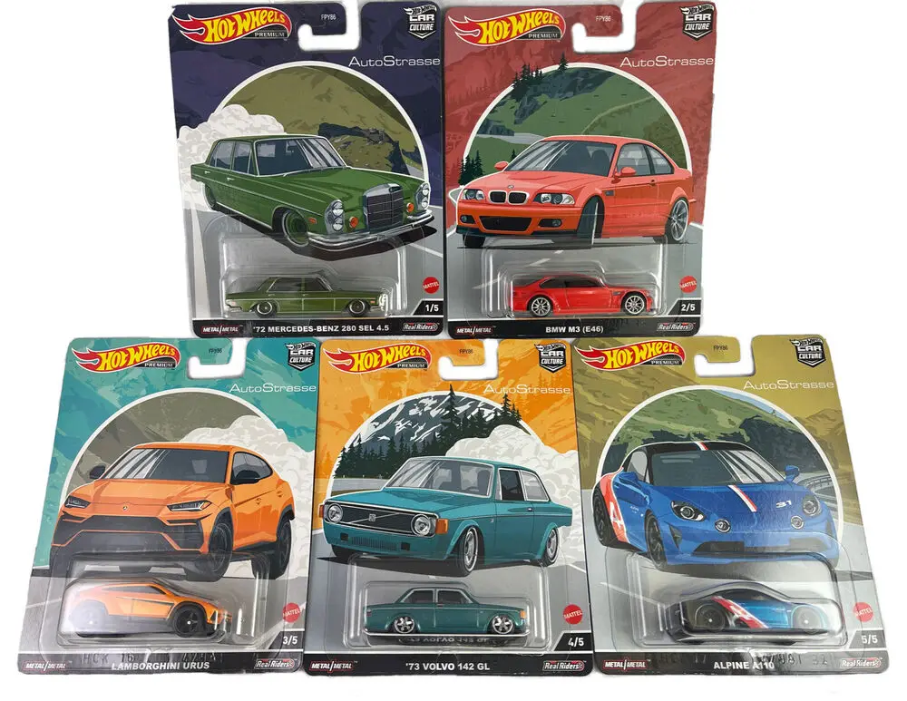 

Оригинальные хот-диски премиум класса, автомобильная культура, автомобильные металлические автомобили хот-диски 1/64, MERCEDES BENZ 280, BMW, альпийские модели, реальные водители