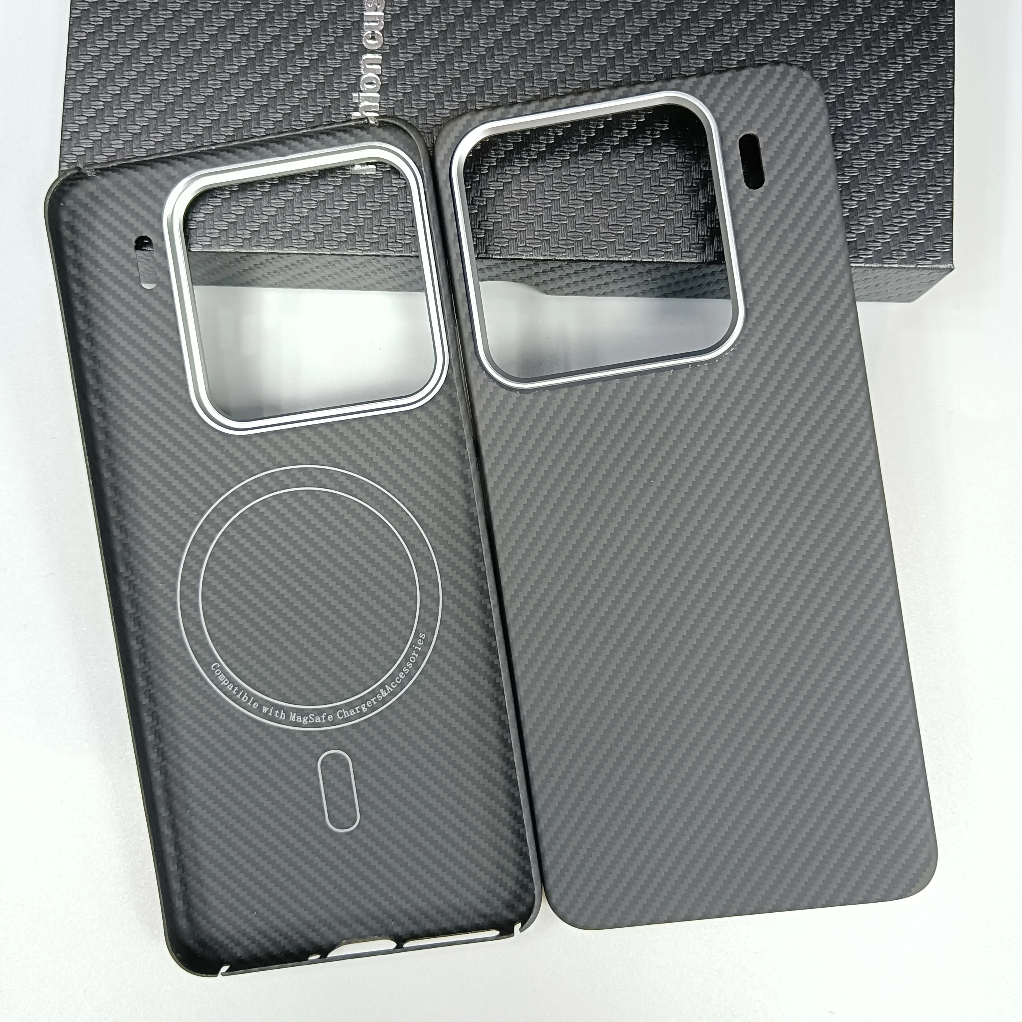 Натуральный арамидный чехол Magsafe из углеродного волокна для Xiaomi 15 Pro Mi15