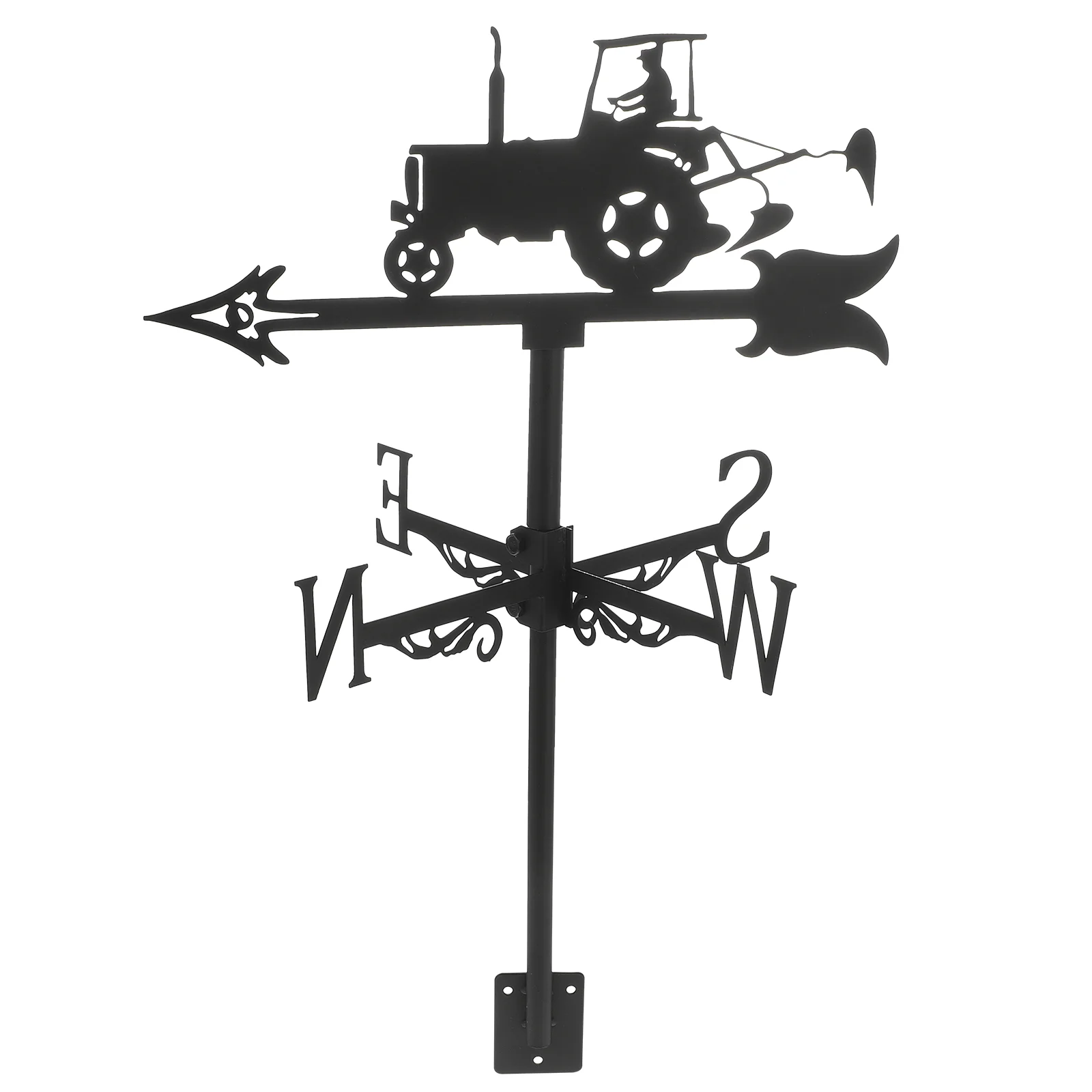 

Statuette Iron Wind Direction Indicator Lawn Ornaments Rooster Weathervane Metal Roof Decoration Wrought Luxury