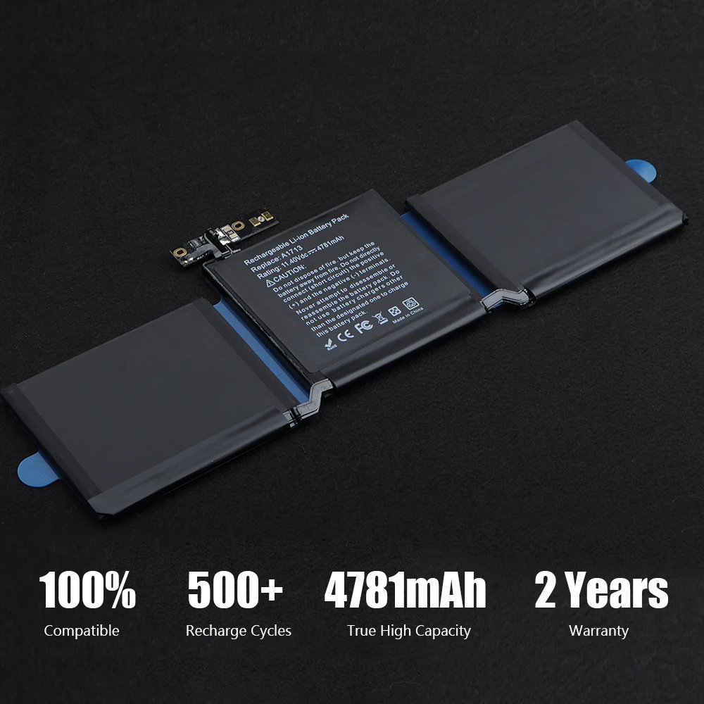 Аккумулятор Coeknn A1713 для ноутбука Apple MacBook Pro 13 дюймов A1708 позже 2016 Mid 2017 EMC 2978 3164 MLL42CH/A