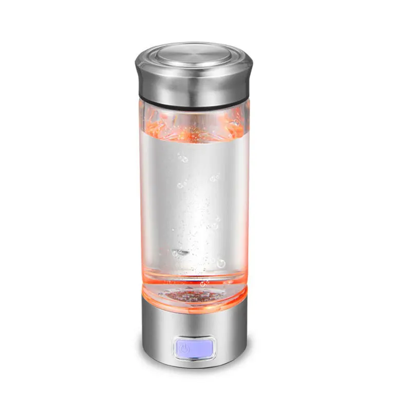 300ml Glass Hydrogen Generator Water Bottle SPE PEM Technology Water Ionizer Hydrogen-rich Water Cup