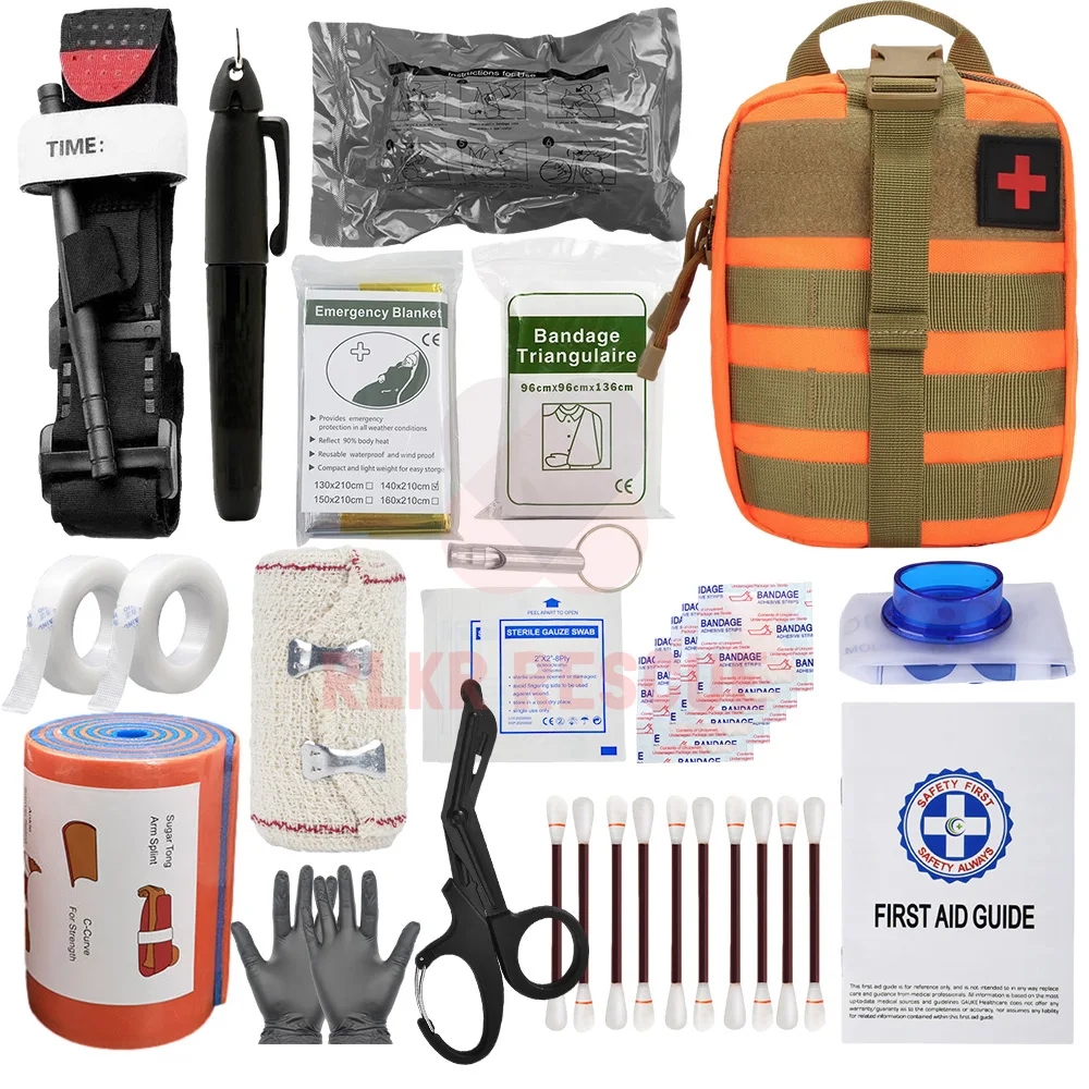 

Survival First Aid Accessories Survival Military Full Set Outdoor Gear Emergency Kits Trauma Bag Camping Hiking IFAK Adventures
