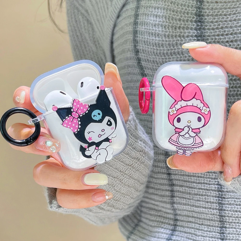 

Sanrio Kuromi My Melody for AirPods 1 2 3 Case Apple AirPods Pro 2 Case IPhone Earphone Accessories Air Pod Anti-drop Soft Cover