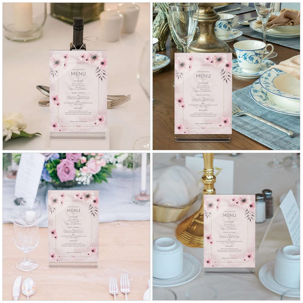 Подставка акриловая 4 шт. ярлык для дисплея с именем детской подставка мольберта