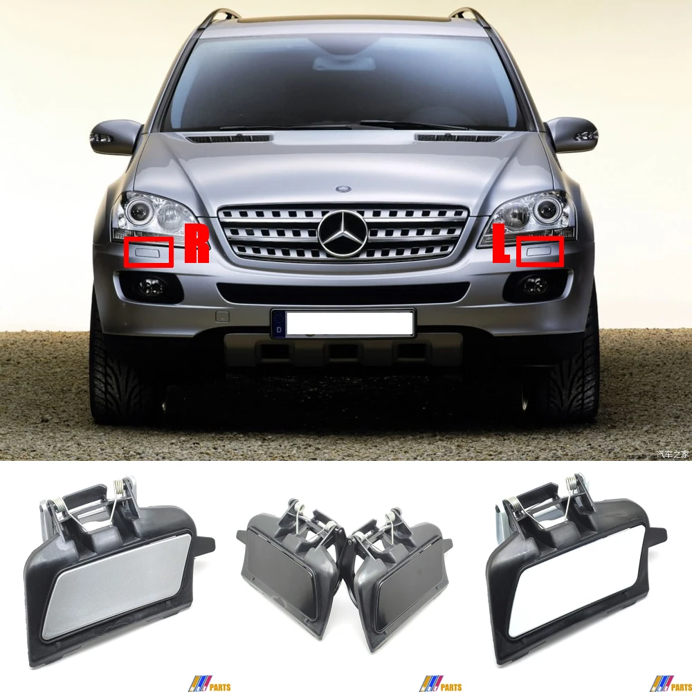 

Fit 06-09 2in1 Mercedes-Benz M ML-Class W164 280 300 350 420 450 500 550 63AMG Headlight Washer Cover A1648600108 A1648600208