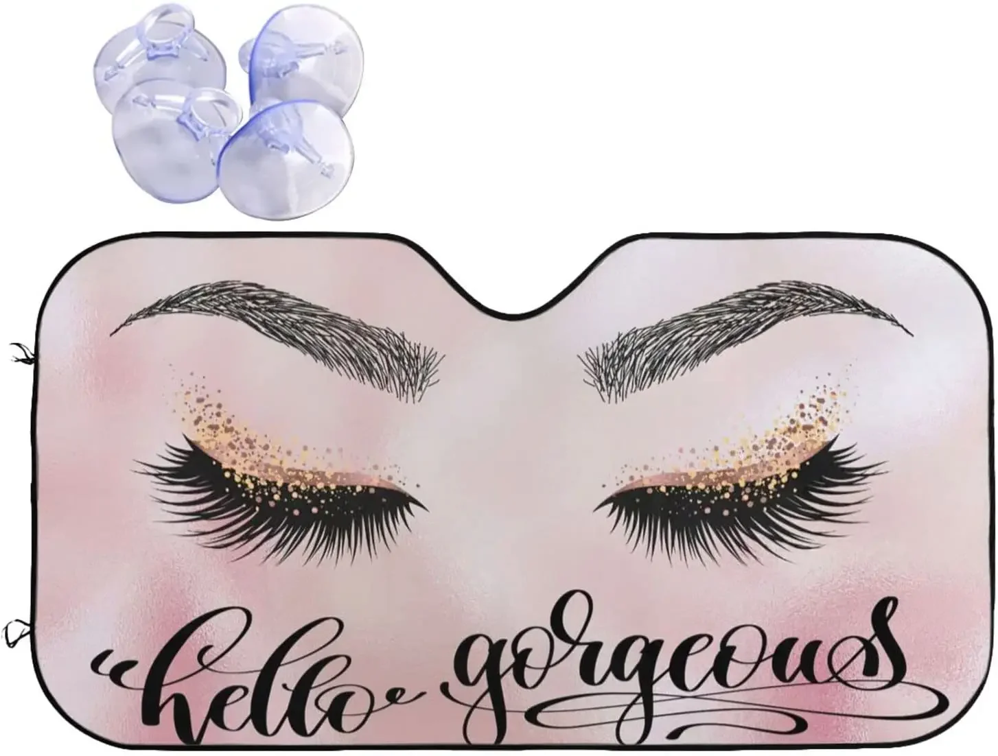 Забавная девушка Hello великолепный автомобильный солнцезащитный козырек для