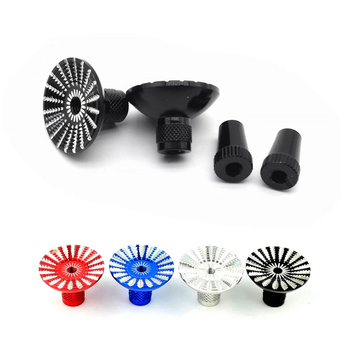 

1Set of M4 Aluminum Thumb Stick Ends Heads for JR Transmitter RC Helicopter Airplane Car Quadcopter