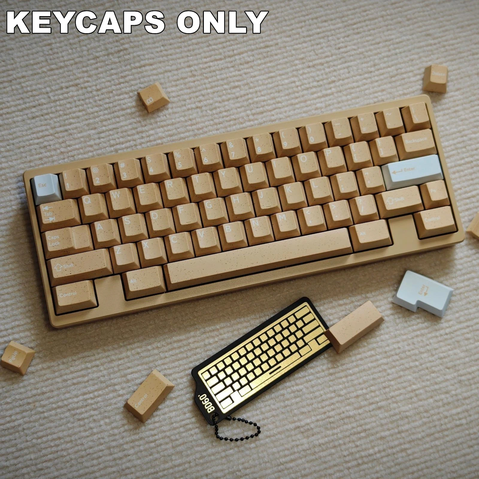 137 Keys Dune Terrazzo PBT Keycaps Cherry Profile Dye-Sublimated Keycap Set for Mx Switch Mechanical Keyboard