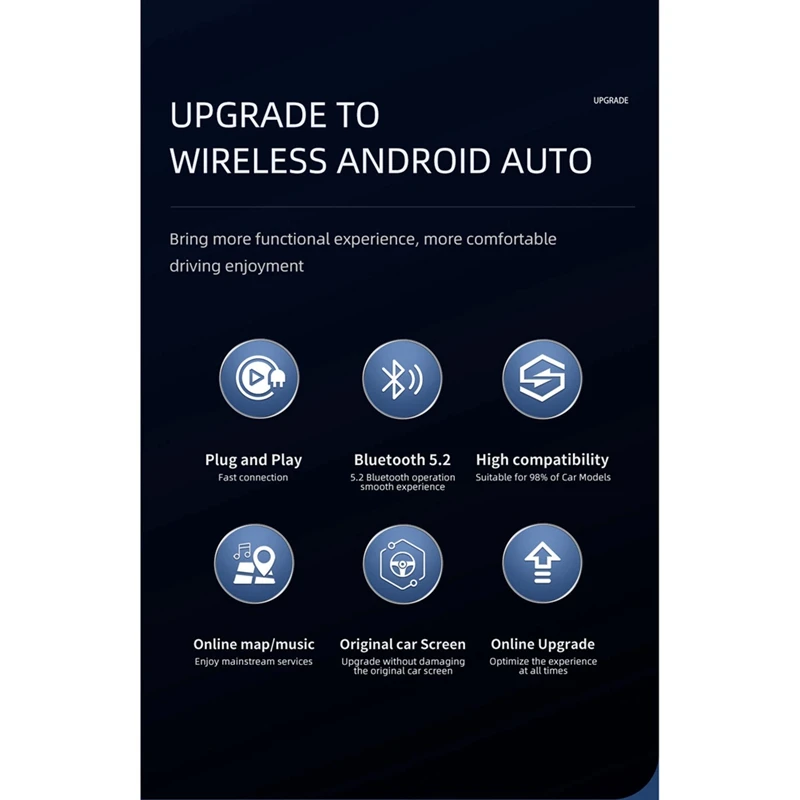 Carlinkit беспроводной адаптер A2A Android автомобильный для 98% автомобиля Автомобильное