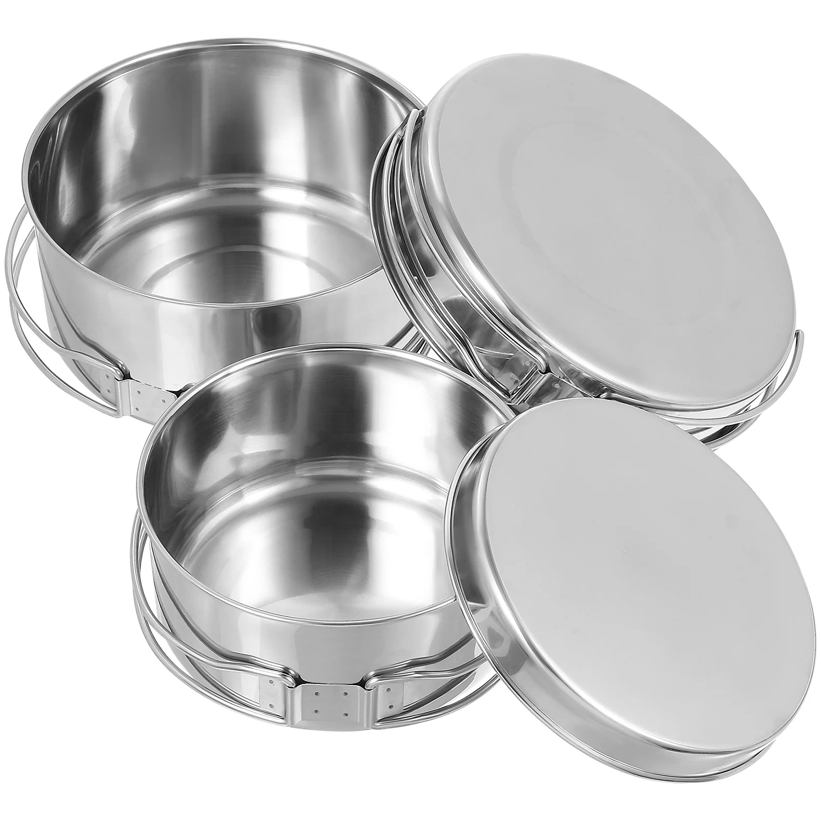 

4 Pcs/Set Picnic Cooker Camp Cookware Camping Utensils Dinnerware Set