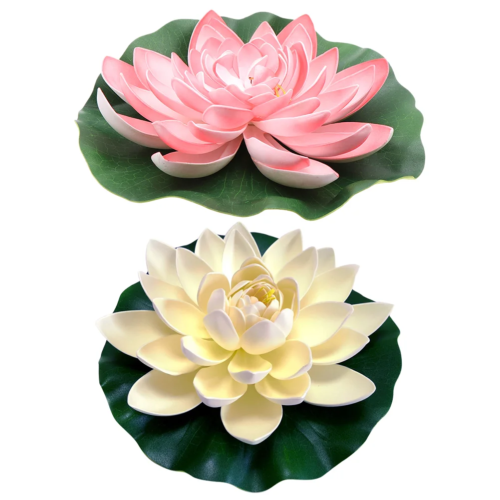 

Artificial Lotus Yard Decor Aquarium Landscape Floating Flower Flowers Pool Decorative
