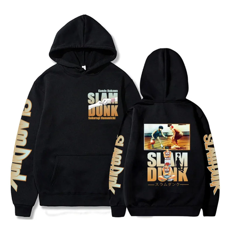 

Хлопковая толстовка Данк Harajuku Kaede рукава сакураги ханамичи печать Спортивная одежда толстовка повседневный уличный стиль хип-хоп Топ