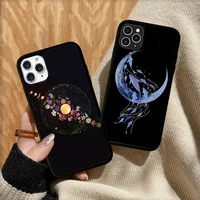 witches moon tarot flowers butterflies phone case silicone pctpu case for iphone 11 12 13 pro max 8 7 6 plus x se xr hard funda
